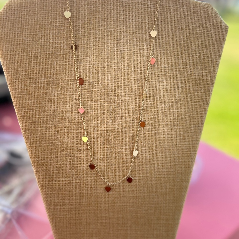 Gold Filled Heart Charm Necklace